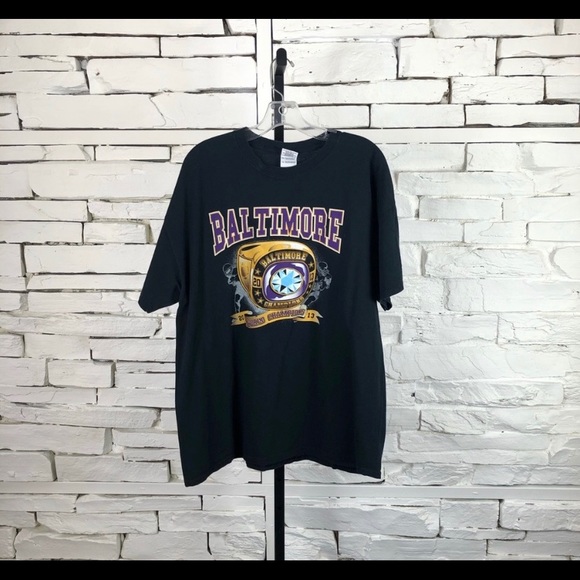 Gildan Baltimore Raven Champions T-Shirts 1805 - Picture 1 of 2